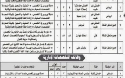 وظائف وزارة الصحة التشغيل الذاتي للنقل الاسعافي في كل المناطق اطباء وسائقين وفنيين واخصائيين