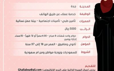 وظائف نسائية في #جدة رواتب 5000 ريال خدمة عملاء هاتفية