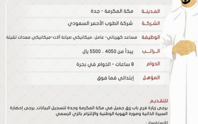 شركة الطوب الاحمر السعودي وظائف في #مكة #جدة مساعدي كهربائي وميكانيكا صيانة آلات وعمال رواتب حتى 5500 ريال