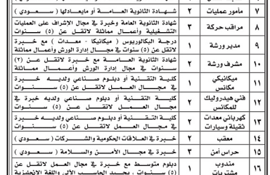 وظائف #مهندسين وفنيين وأمن ومشرفين وإداريين ومحاسبين في #الطائف