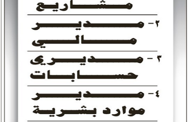 وظائف في الجنوب مديري مشاريع ومالي وحسابات وموارد بشرية ومحاسبين
