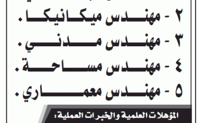 مجموعة النخلات الثلاث وظائف #مهندسين في #الخرج