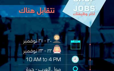 وظائف نسائية ورجاليه في مولات جدة عن طريق باب رزق جميل