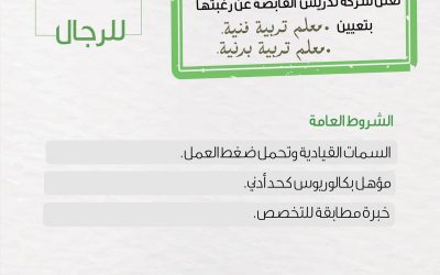 وظائف معلمين تربية فنية وتربية بدنية في الرياض