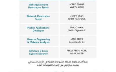 وظائف في الأمن السيبراني نساء ورجال
