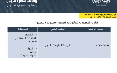 بيبسكو وظائف مصففي ارفف في الرياض