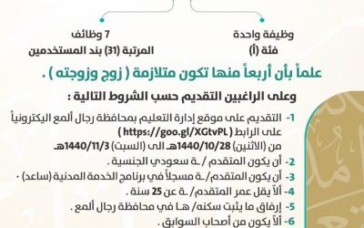 تعليم محافظة رجال ألمع وظائف على بند العمال فئة أ و 31 بند المستخدمين
