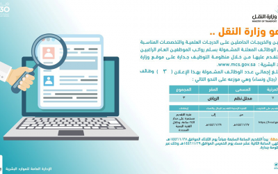 وزارة النقل وظائف نسائية ورجالية محللي نظم